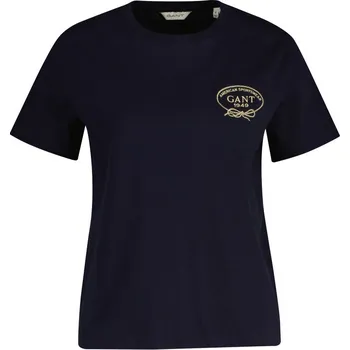 TRIČKO GANT ROPE GRAPHIC SS T-SHIRT EVENING BLUE
