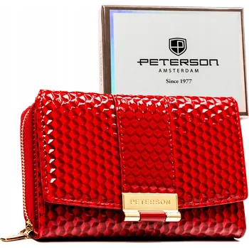 Peněženka Peterson peněženka eko kůže červená - dámská