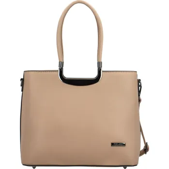 DELAMI Dámská kabelka D5904 taupe + 2 měsíce na vrácení zboží