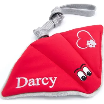 Hračka pro psa Pískací Potvůrky Hračka pro psa - Valentýnský rejnok se jménem Rukojeť: pevná rukojeť