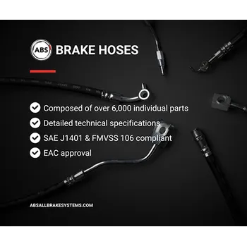 Brzdová hadice Brzdová hadice A.B.S. SL 3343