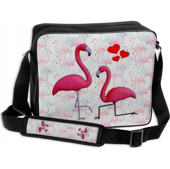 VELKÁ TAŠKA A4 PLAMEŇÁCI 2 RŮŽOVÍ PTÁCI VÝROBEK PL