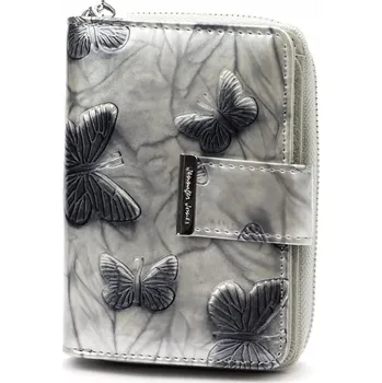 Peněženka DÁMSKÁ KOŽENÁ PENĚŽENKA STŘEDNÍ VELIKOSTI LAKOVANÁ NA PATENTKU + ZIP JENNIFER JONES