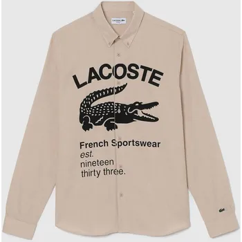 Pánská košile Košile Lacoste Beige 1222507 S/M