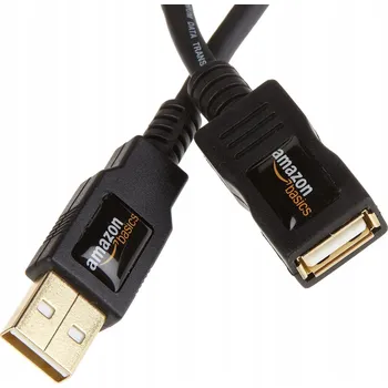 Datový kabel AmazonBasics USB 2.0 prodlužovací kabel A-M/F, 2 m, černý