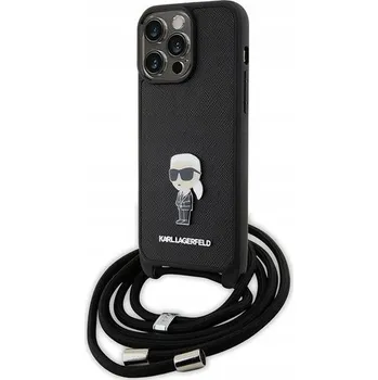 Pouzdro na mobilní telefon Zadní Kryt Karl Lagerfeld pro Apple iPhone 15 Pro Max, černý