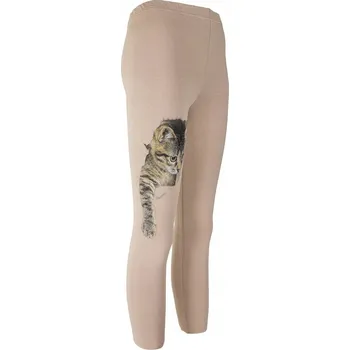 Dívčí oblečení Dívčí legíny s kočkou béžové Tup Tup, vel. 158