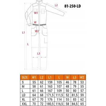 Pracovní obuv Univerzální kombinéza Neo 81-250-LD velikost LD