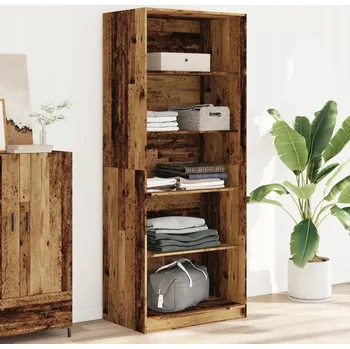 Šatní skříň Skříň, staré dřevo, 80x50x200 cm, materiál na bázi dřeva