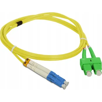Síťový kabel Alantec FOC-SCALC-9SMD-1 Optický kabel 1 m SC/APC - LC/APC, G.652D, žlutý