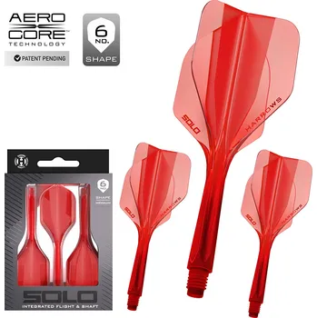 Letky Harrows SOLO Small No6 Red Velikost násadky Harrows: Medium