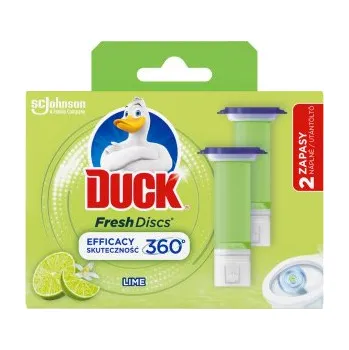 WC čistič Duck WC blok Fresh Discs Limetka, 2× 36 ml