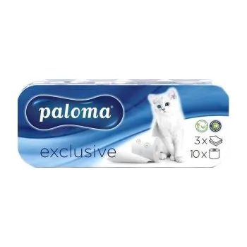 Toaletní papíry Paloma 3vrstvý toaletní papír Exclusive Plus White, 8 rolí