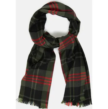 Šála ŠÁLA WOOLRICH LIGHT PLAID SCARF GREENSTONE CHECK