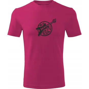 Pánská móda Tričko T-shirt pánské K142 ROCK YOU HUDBA růžová vel S