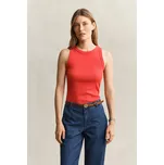 TOP GANT HIGH NECK RIB TANK TOP PERFECT RED