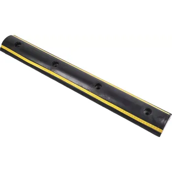 Černo-žlutá gumová ochrana zdí, stěn FLOMA WB91 - délka 100 cm, šířka 13 cm, výška 4,5 cm - 62621353