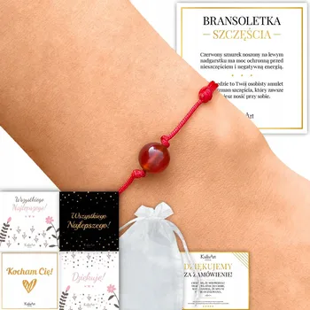 Náramek Náramek Karneol – přírodní kámen na šňůrce od KailaArt