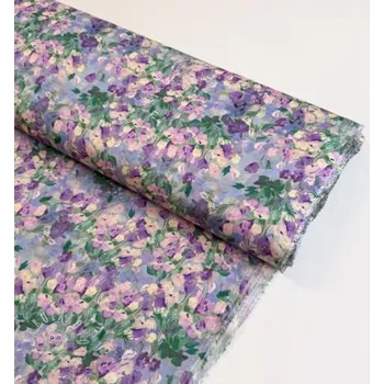 Viskóza SATIN Flowers Jamie digital print