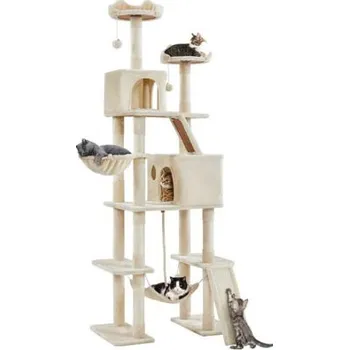 Škrabadlo pro kočky 613586 beige, 209 cm, béžové - A YAHEETECH