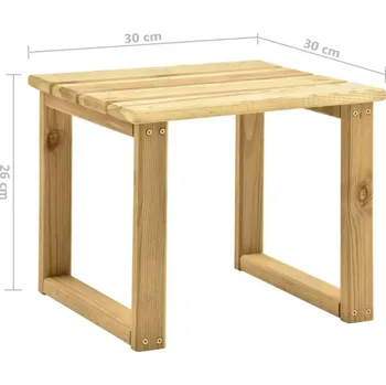 Zahradní lehátko VidaXL Zelené dřevěné Lehátko