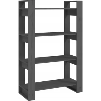 Knihovna Regál VidaXL 80 x 35 x 125 cm, odstíny šedé