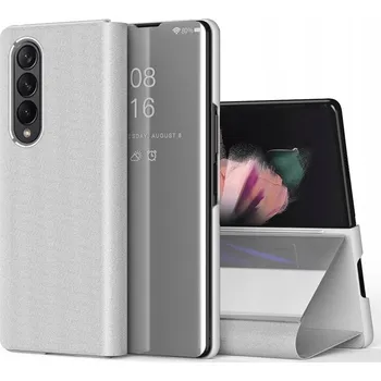 Pouzdro na mobilní telefon Flipové pouzdro Pskom pro Samsung Galaxy Z Fold4, stříbrné