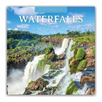 Diář Waterfalls - Wasserfälle 2026 - 16-Monatskalender – Red Robin (EN)