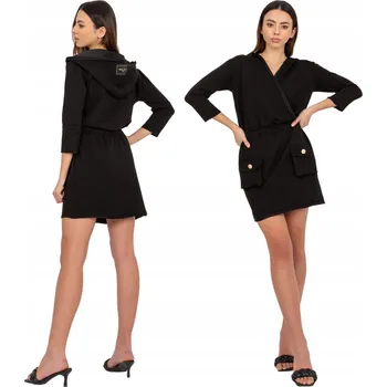 Dámské šaty Och Bella šaty pro běžné nošení, mini, teplákové, velikost S