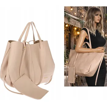 Kabelka Regina Schrecker kabelka z eko kůže béžová