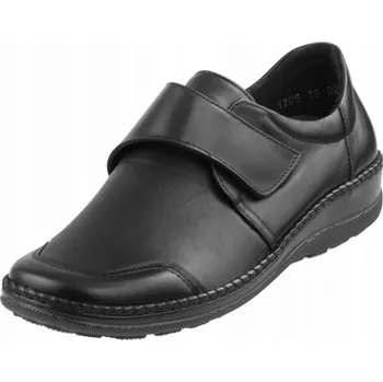 Dámské polobotky Polobotky Axel 1705 Černé, přírodní kůže, velikost 39, elegantní a pohodlné