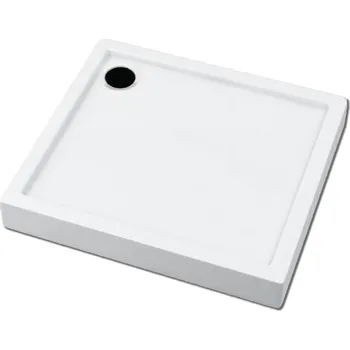 Sprchová vanička Novoterm Čtvercová akrylátová sprchová vanička NV-Victor 100x100 vysoká, bílá