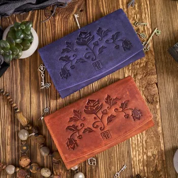 Peněženka Paolo Peruzzi kožená peněženka oranžová - dámská