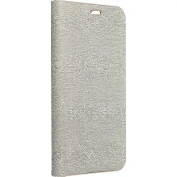 Pouzdro na mobilní telefon Flipové pouzdro / Pouzdro LUNA Book Gold pro Samsung Galaxy A13 4G stříbrné