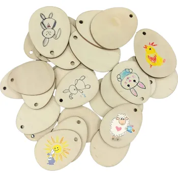 Velikonoční dekorace Vajíčka Dřevěná vajíčka z překližky Překližka Vajíčka