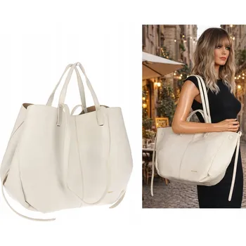 Kabelka Regina Schrecker kabelka z eko kůže béžová