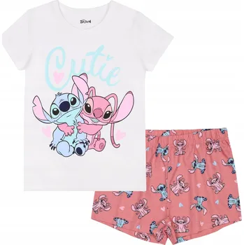 Dívčí oblečení LILO & STITCH dívčí pyžamo tričko kraťasy bavlna DISNEY 116