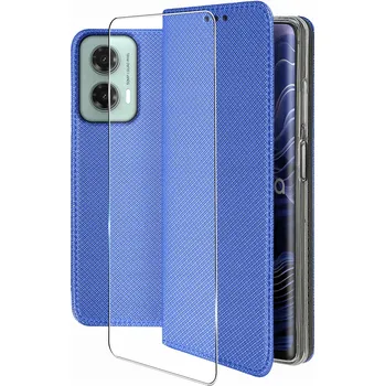 Pouzdro na mobilní telefon Flipové pouzdro typu styl pro Motorola Moto G34, modré