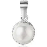 Stříbrný přívěsek se sladkovodní perlou AGH97 Beneto