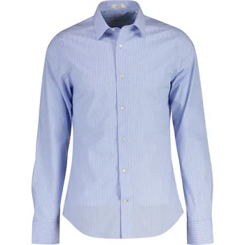 Pánské oblečení KOŠILE GANT SLIM POPLIN STRETCH STRIPE SHIRT LAVENDER BLUE
