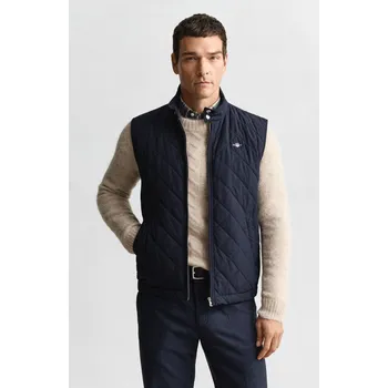 Pánská vesta VESTA GANT QUILTED WINDCHEATER VEST EVENING BLUE