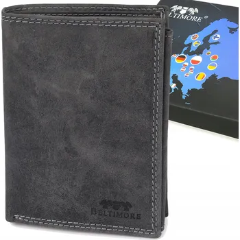 Peněženka Beltimore pánská peněženka z pravé kůže černá - muž