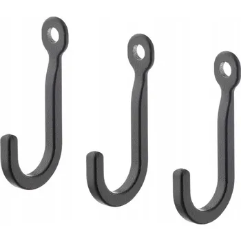 Věšák IKEA Hák na zeď HOGAFFEL věšák ČERNÝ 3ks