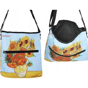 Kabelka Kabelka se zipem a popruhem přes rameno - V. van Gogh, Slunečnice (CARMANI)