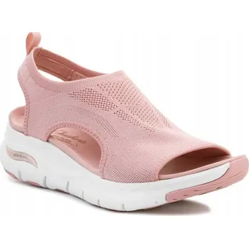Dámská obuv Dámské sandály Skechers růžové textilní nazouvací velikost 41