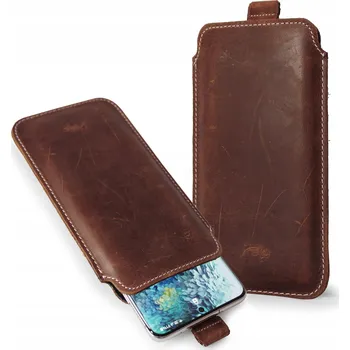 Pouzdro na mobilní telefon LURESKO LILLA XXL+ Kožené pouzdro s zasouvacím Obal na telefon 6.5" - 6.7