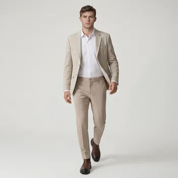 Reserved - Kalhoty chino slim fit - béžová - 6704L-08X - 6704L-08X-M