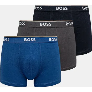 Pánské spodní prádlo Boxerky BOSS BoxerBr 3P Power 3-pack 50475282 modrá 55X, vel. S