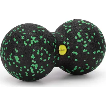 Masáž Dvojitý masážní míček ACTIGET ACT0098 černo-zelený