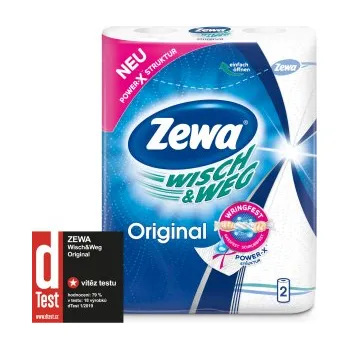 Papírový ručník Zewa Wisch & Weg Original 2vrstvé papírové utěrky, 2 × 45 útržků